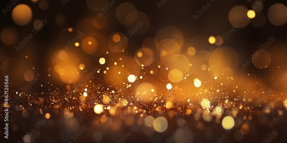 Abstract Gold Bokeh Background Abstract Gold Bokeh Background