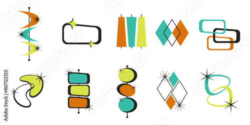 Retro Vintage Mid-Century Set