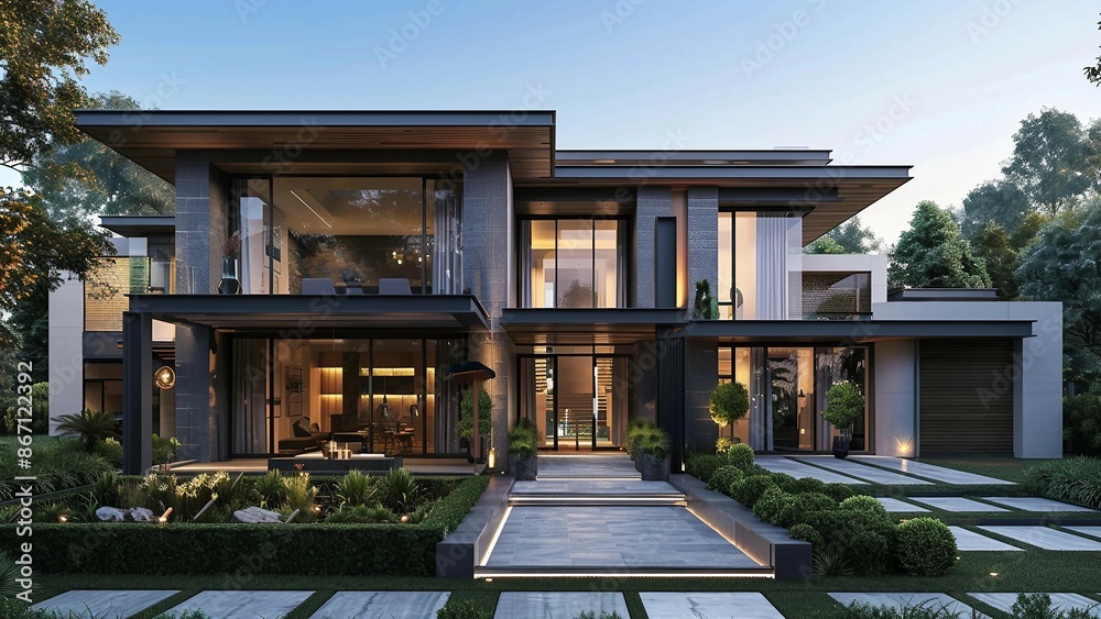 Fototapeta premium A modern and artistic house