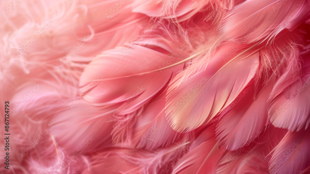 Delicate Pink Feather Background Delicate Pink Feather Background