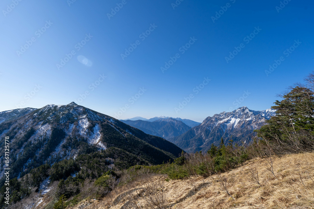 初冬の穂高連峰 初冬の穂高連峰