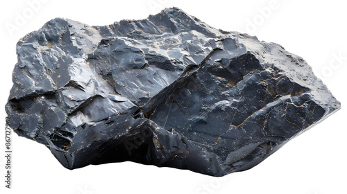 Smooth, rounded stones meteorite with subtle, weathered patterns on its surface. on transparent background