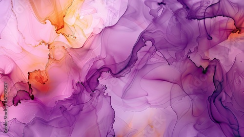Vibrant watercolor gradient, fluid shapes, abstract art