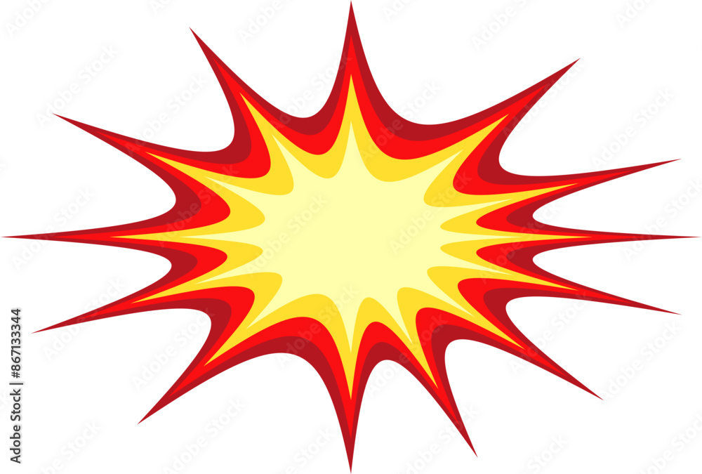 Explosion Shape Illustration Explosion Shape Illustration