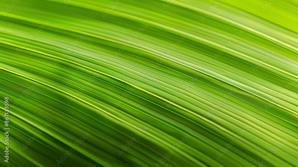 Green tropical plant close-up Green tropical plant close-up