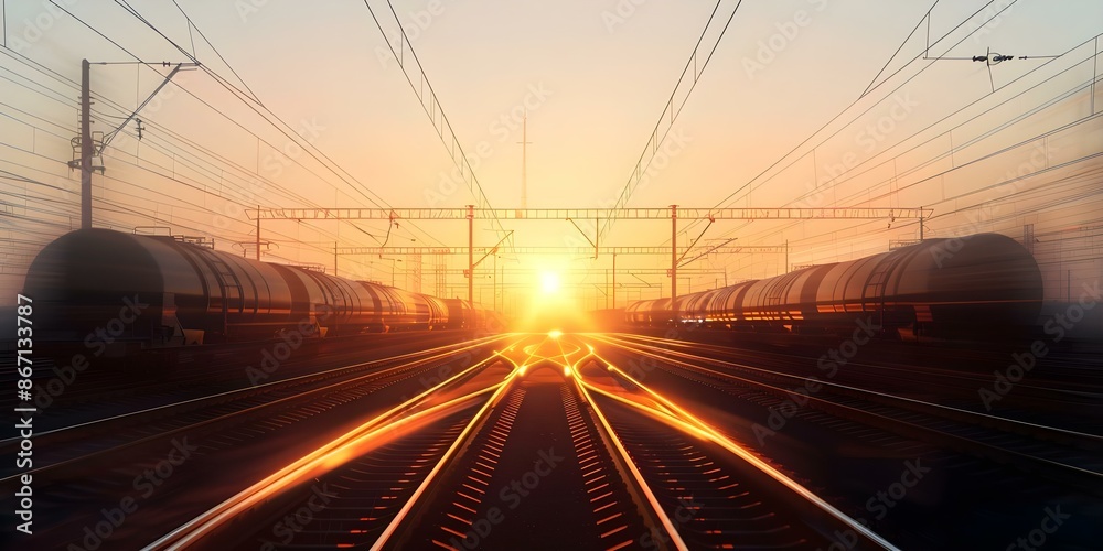 Abstract depiction of transportation silhouette divided into captivating fragments for unique perspective. Concept Transportation Silhouette, Abstract Art, Fragmented Perspective
