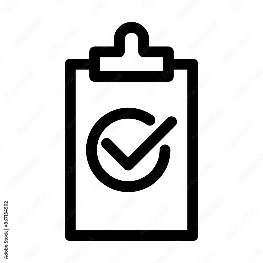 checklist icon, sign, symbol in line style. Vector illustration checklist icon, sign, symbol in line style. Vector illustration
