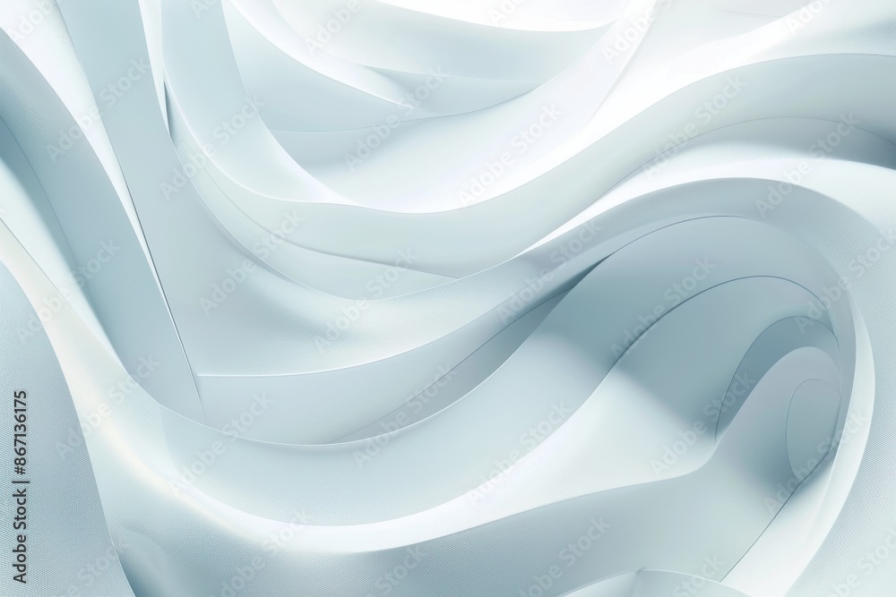 Abstract background of flowing white fabric, silk or satin texture. Concept of elegance, luxury, and purity Abstract background of flowing white fabric, silk or satin texture. Concept of elegance, luxury, and purity