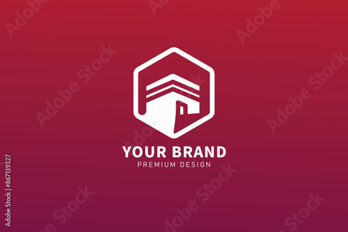 Mecca mosque modern logo