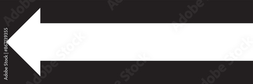 Long arrows icon. Vector of trendy long arrow left and right in flat style. Red arrow vector illustration. Red pointer, direction, position symbol and double arrow icon isolated. eps 10