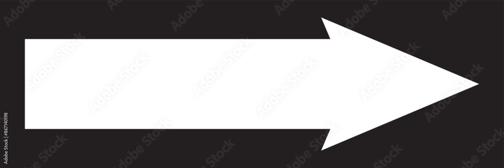 White Long arrow vector icon. eps10 White Long arrow vector icon. eps10
