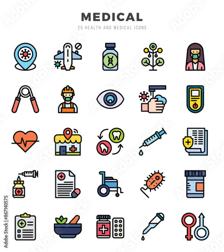 MEDICAL Icon Bundle 25 Icons for Websites and Apps