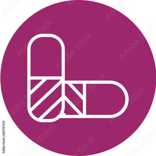 Beauty Supplements Line White Circles Multicolors