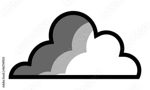 cloudy sky vector icon