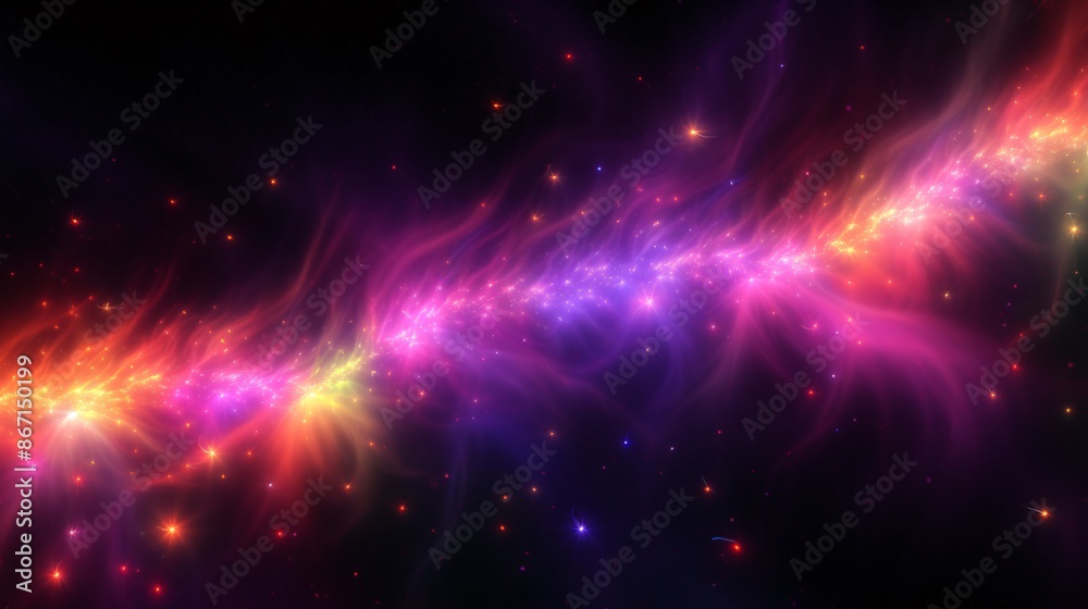 a colorful lights in space a colorful lights in space