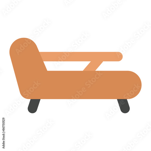 lounger icon for illustration