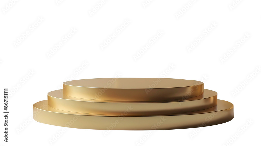 photo of gold podium on transparent background (PNG) template isolate photo of gold podium on transparent background (PNG) template isolate