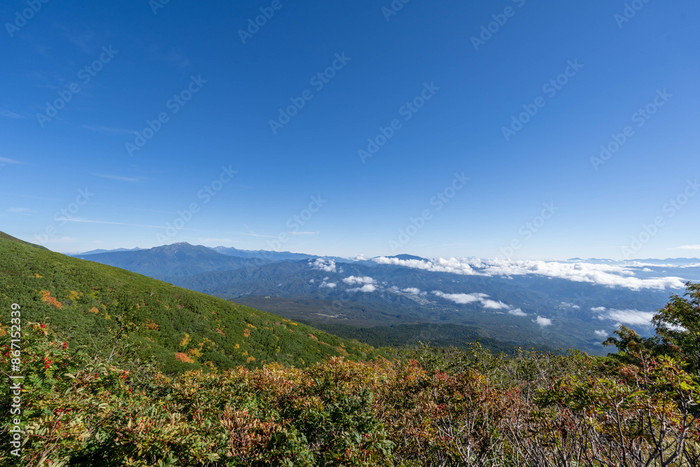 Naklejka premium 初秋の御嶽山