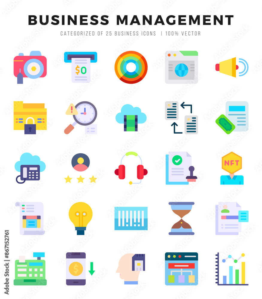 icons set. Business Management for web. app. vector illustration. icons set. Business Management for web. app. vector illustration.