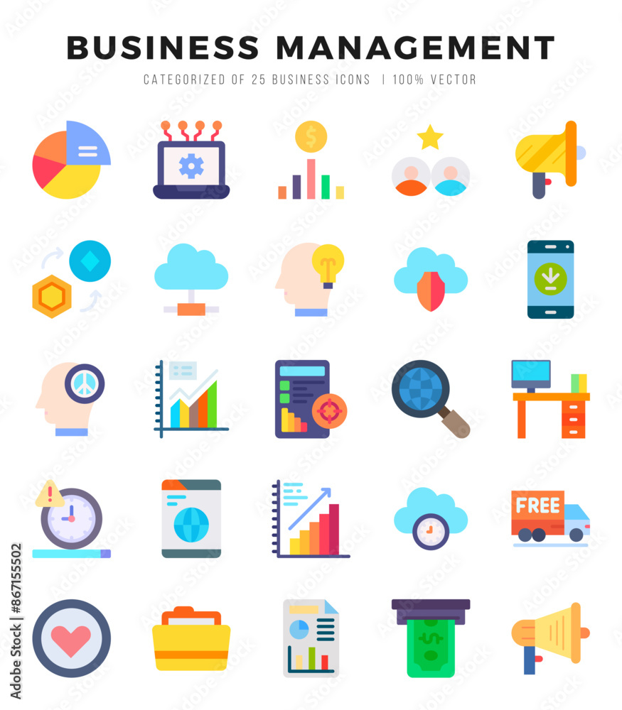 icons set. Business Management for web. app. vector illustration. icons set. Business Management for web. app. vector illustration.