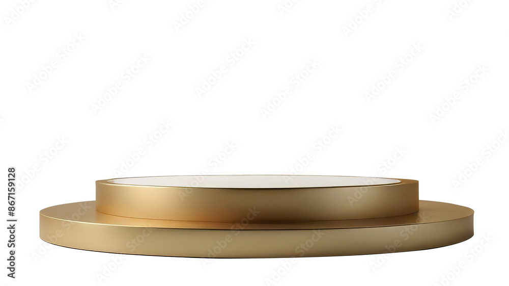 photo of gold podium on transparent background (PNG) template isolate photo of gold podium on transparent background (PNG) template isolate