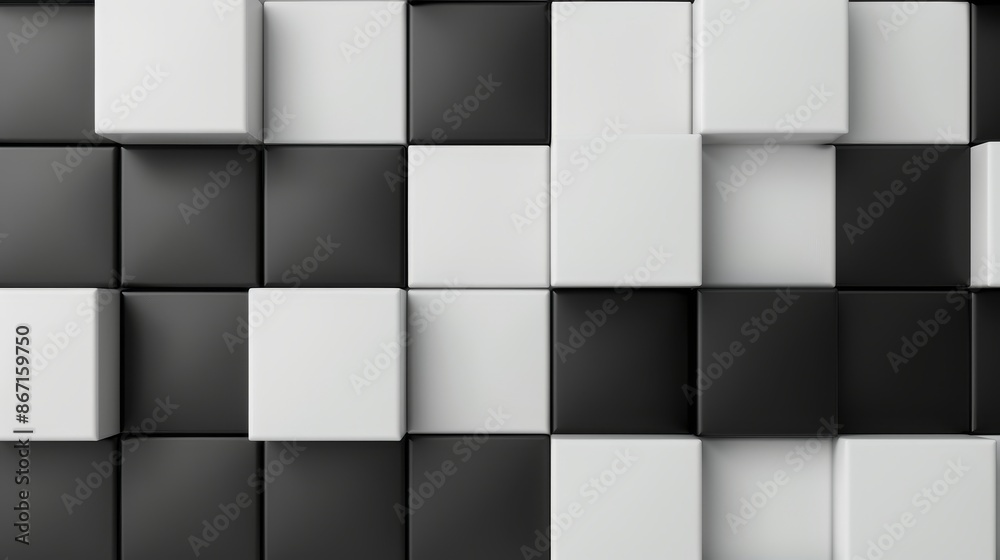 Modern and futuristic pixel background with alternating square black and grey tiles, crisp and stylish, high detail Modern and futuristic pixel background with alternating square black and grey tiles, crisp and stylish, high detail