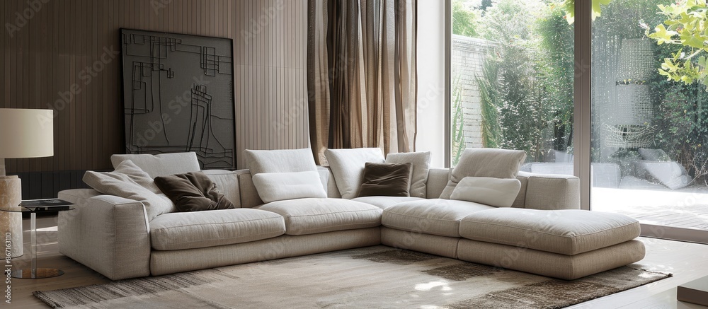 Soft carpet and chic furniture in the living room Soft carpet and chic furniture in the living room