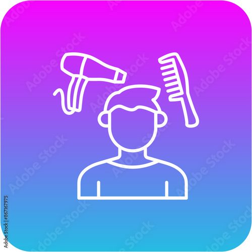 Hair styling Icon
