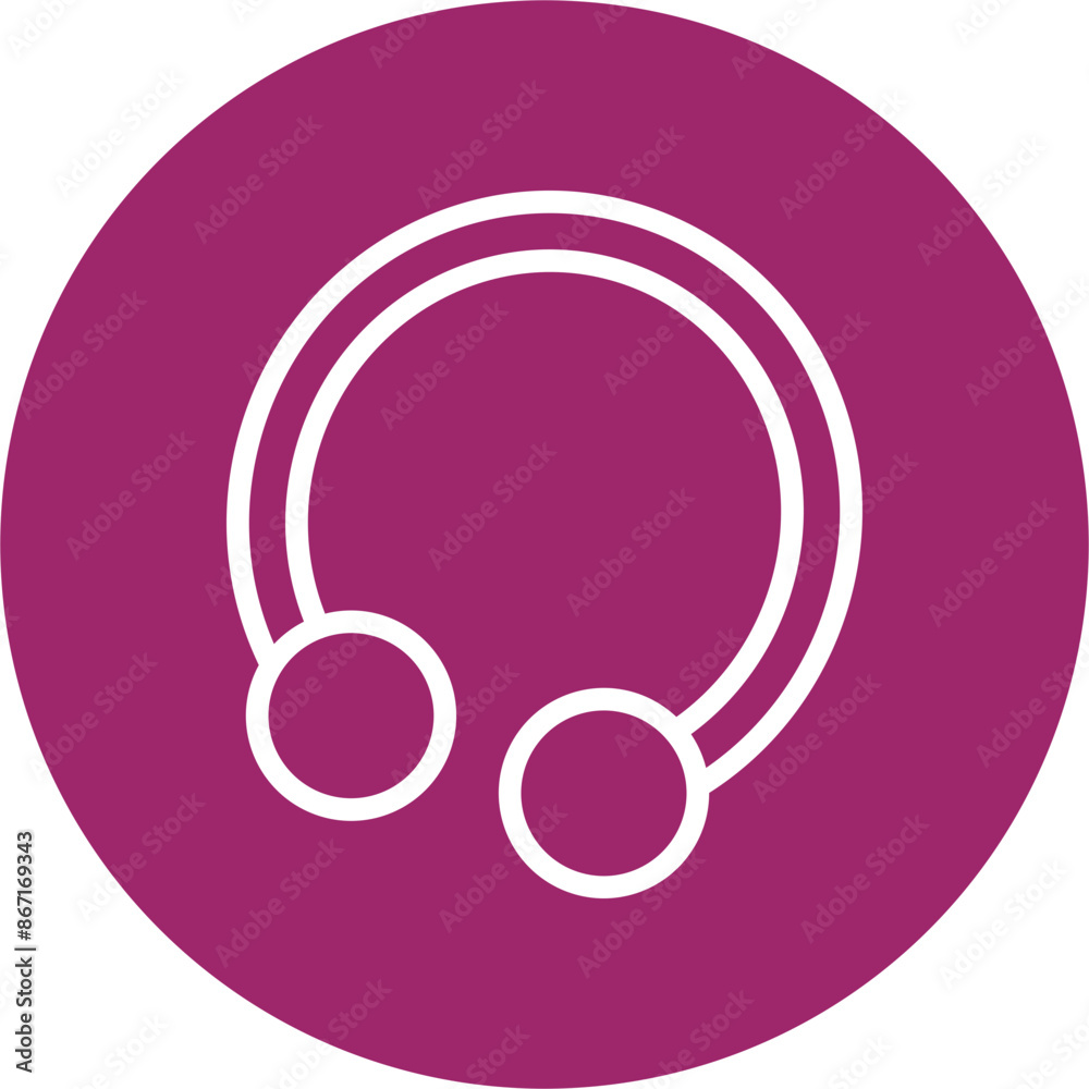 Nose Ring Line White Circles Multicolors Nose Ring Line White Circles Multicolors