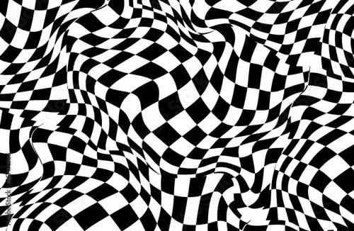 Abstract checkered pattern moving seamless background