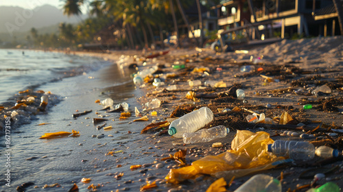 pollution on the beach