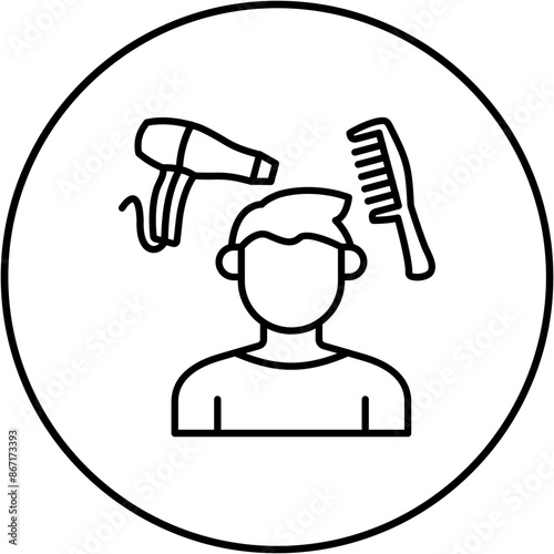 Hair styling Icon