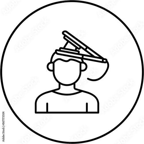 Hair straightener Icon