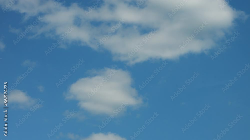 Serene Sky with Fluffy Clouds Serene Sky with Fluffy Clouds