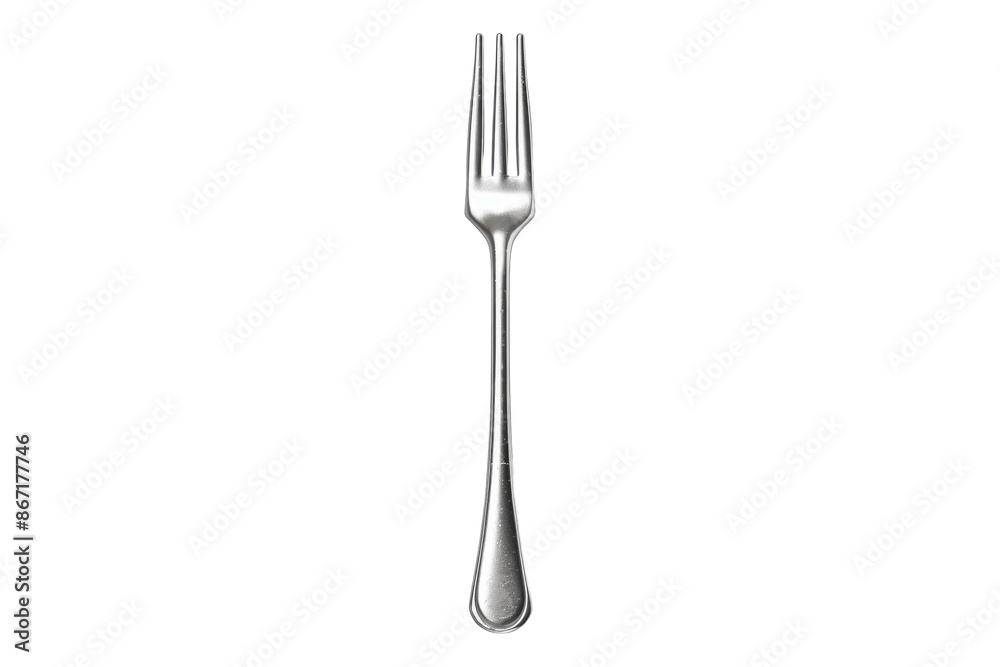 Silver fork isolated on white background Silver fork isolated on white background
