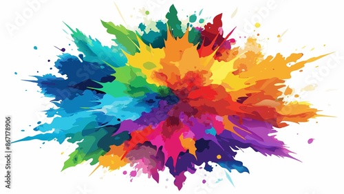 burst, watercolor, colors, burst of watercolor colors on white background, vibrant and expressive