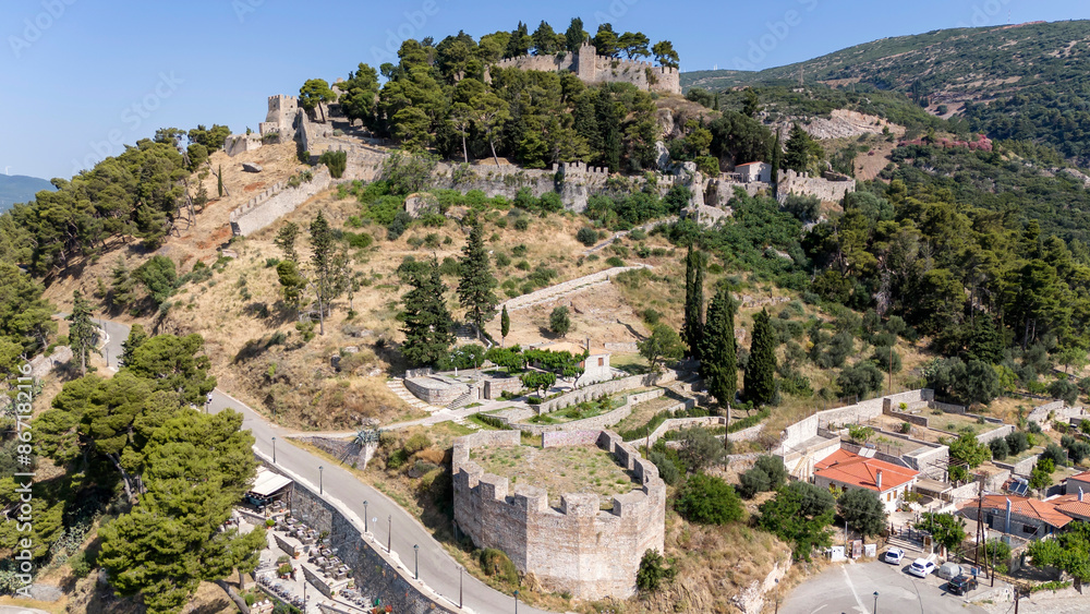 Obraz premium The historic port of Nafpaktos, Greece