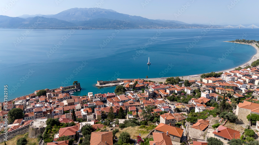 The historic port of Nafpaktos, Greece The historic port of Nafpaktos, Greece