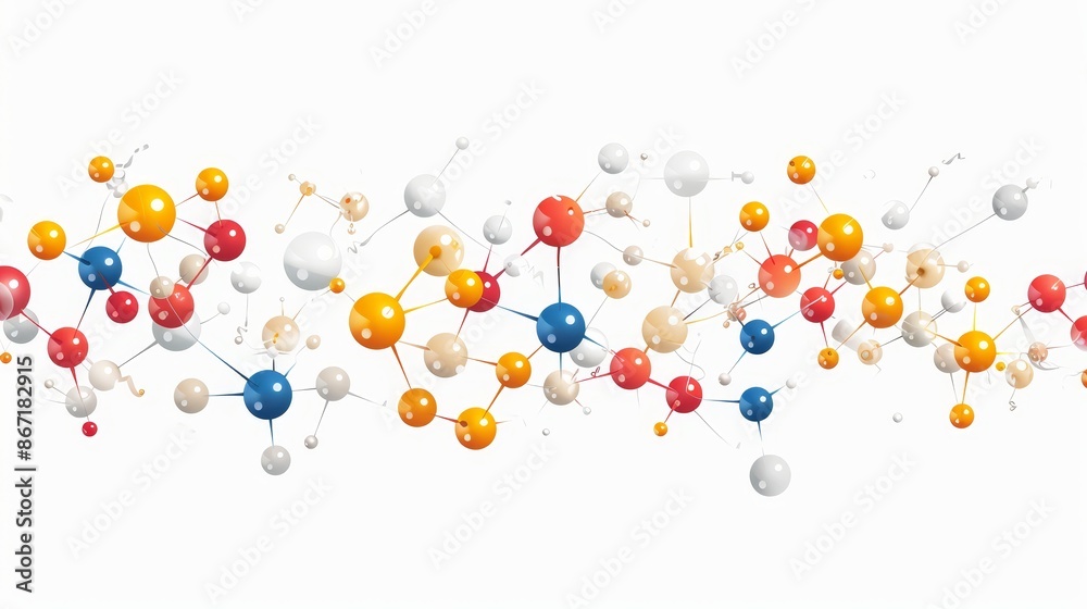 Detailed vector of adrenaline molecule, labeled atoms, molecular formula, clean and precise, bright colors, clear white background Detailed vector of adrenaline molecule, labeled atoms, molecular formula, clean and precise, bright colors, clear white background