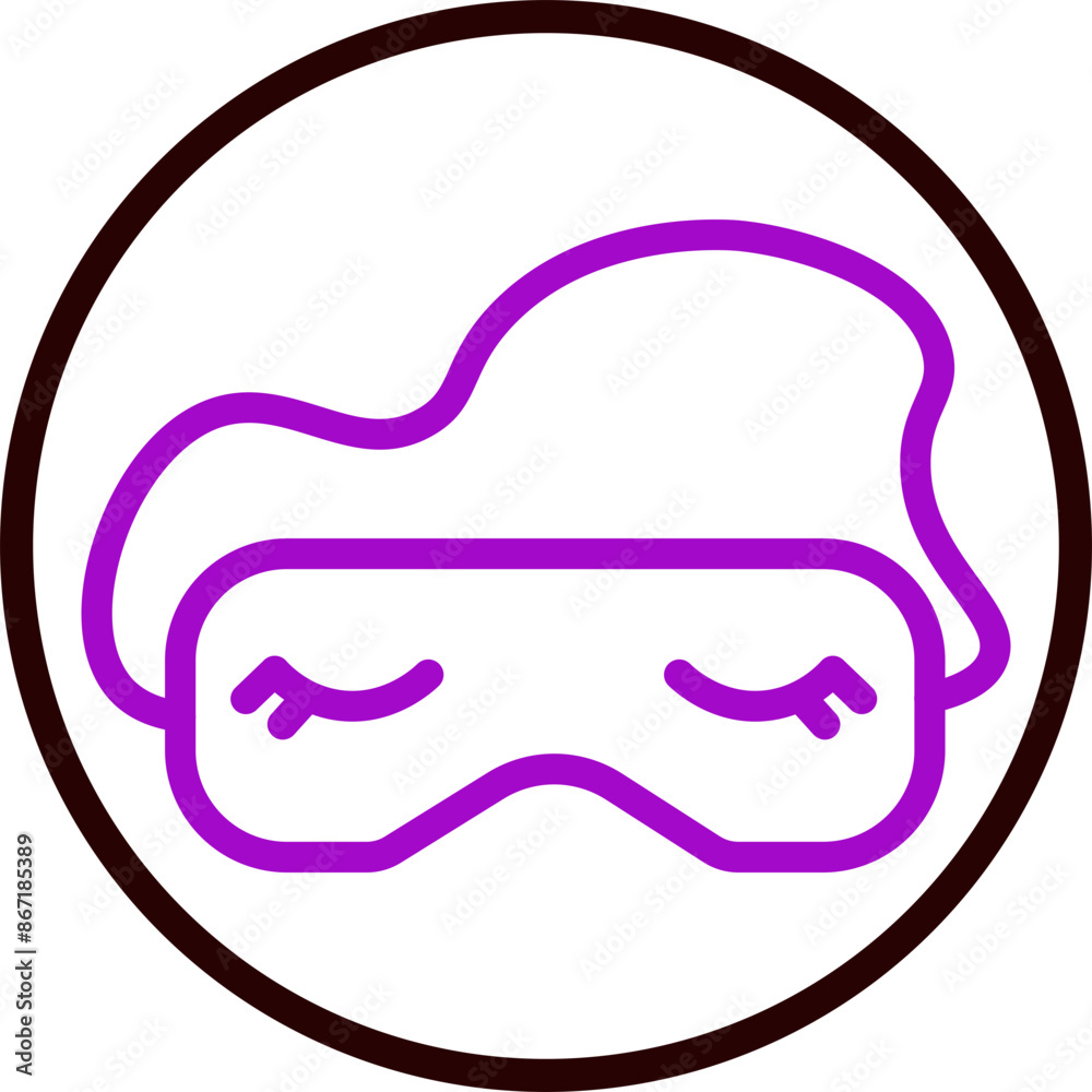 Beauty Sleep Line Purple Circle Black Beauty Sleep Line Purple Circle Black