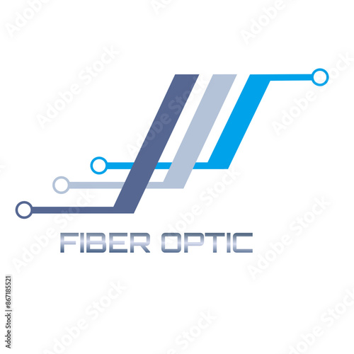 fiber optic company logo