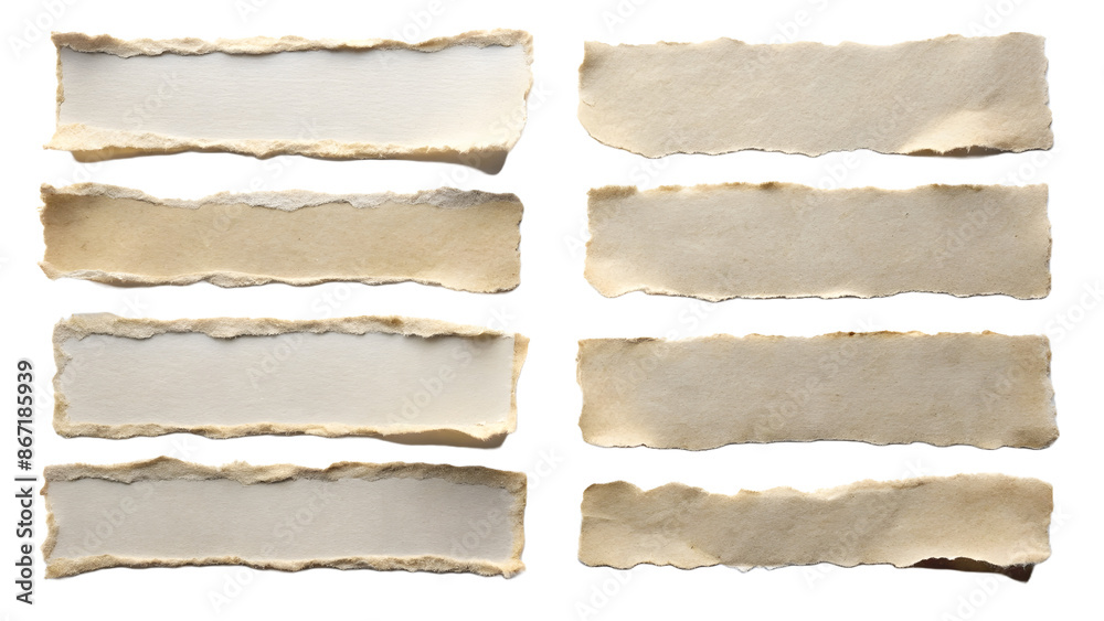 Fototapeta premium realistic torn paper edges, torn paper