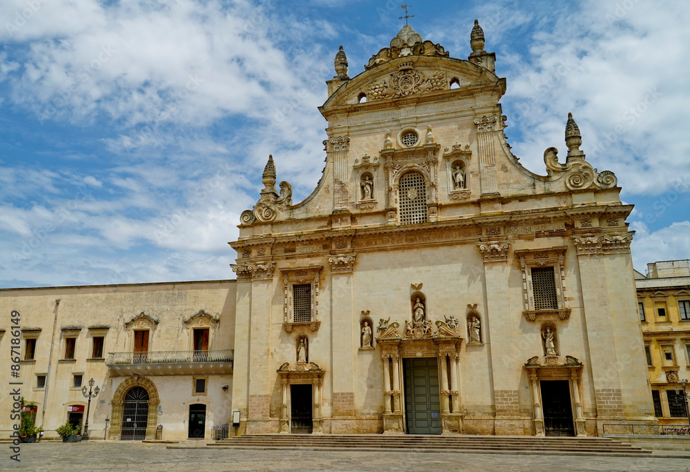 Fototapeta premium Chiesa matrice dei Santi Pietro e Paolo, Galatina, Lecce,Puglia,Italia