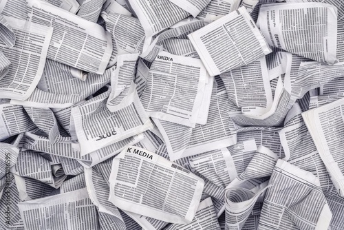 A Pile of Crumpled Newspapers