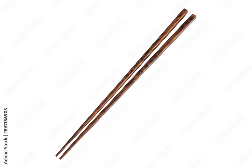 Wooden chopstick isolated on white background Wooden chopstick isolated on white background