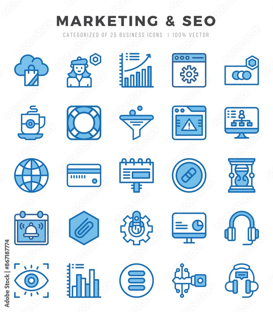 Marketing & SEO Icon Bundle 25 Icons for Websites and Apps Marketing & SEO Icon Bundle 25 Icons for Websites and Apps