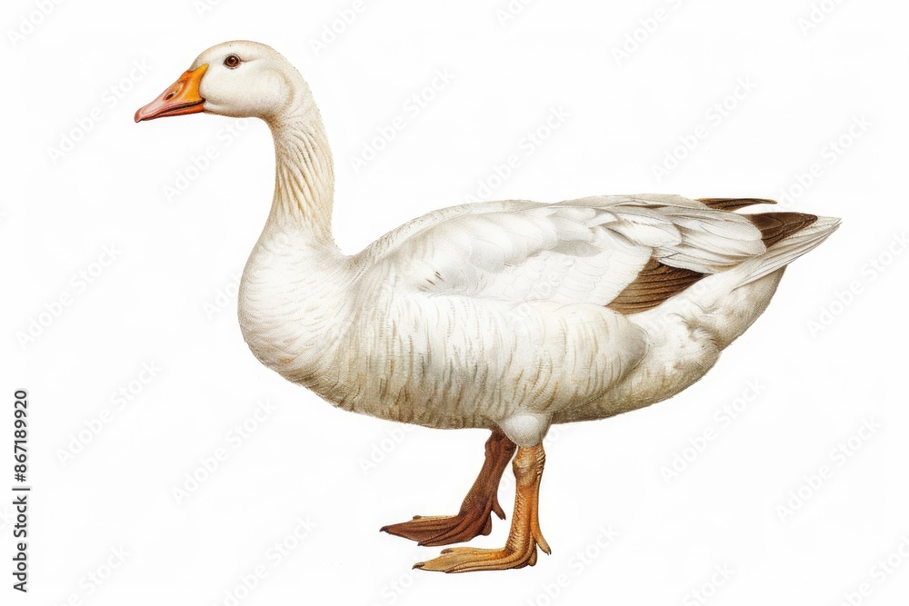 White Goose on White Surface White Goose on White Surface