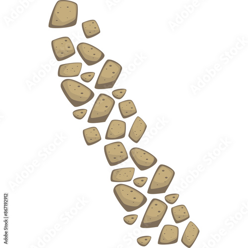 Pathway Stone Paving Pattern
