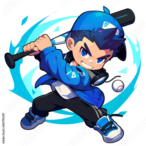 girl and boy hold baseball bat style vector