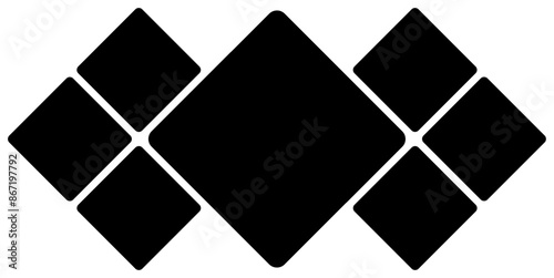 Set Pictures or photos frame collage abstract design. photo frames and digital photo wall template.